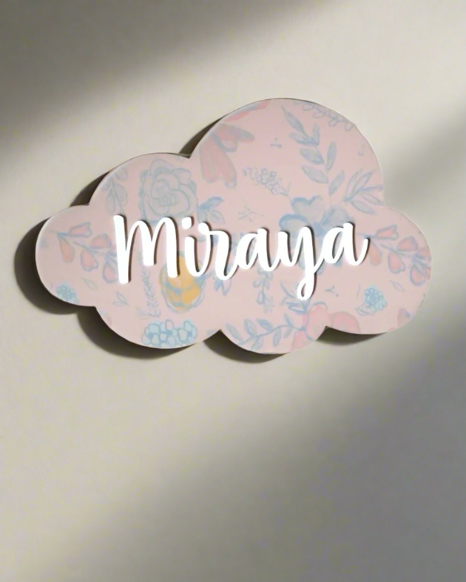 Nameplate - Cloud (Single)