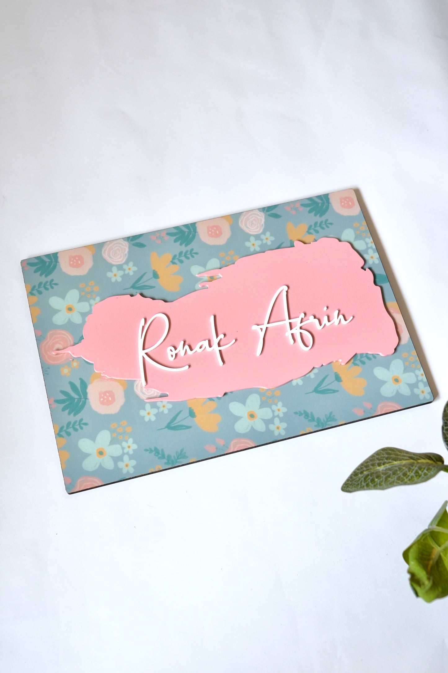 Nameplate | Secret Garden Blue (Couple)