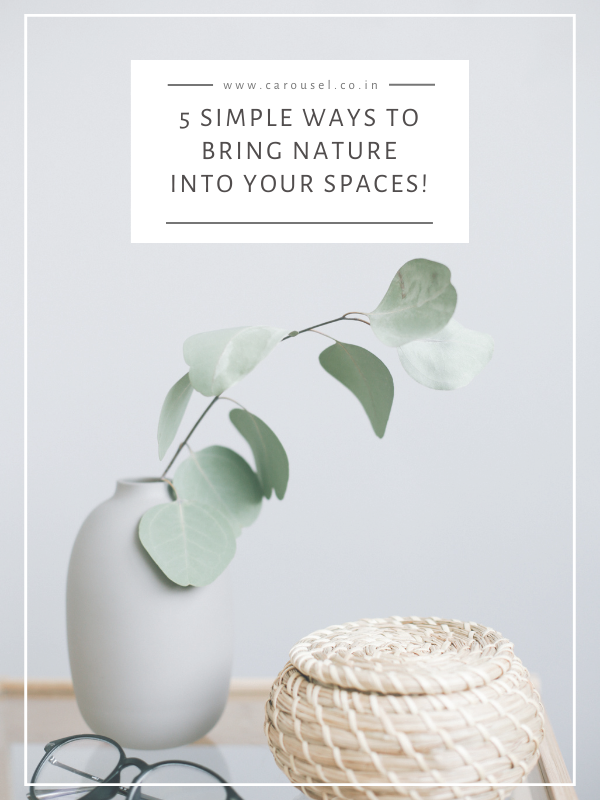 5 simple ways to bring nature into your spaces!