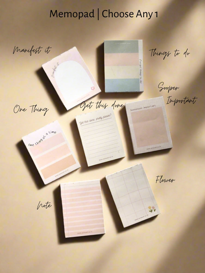 Memopad & Magnet Set