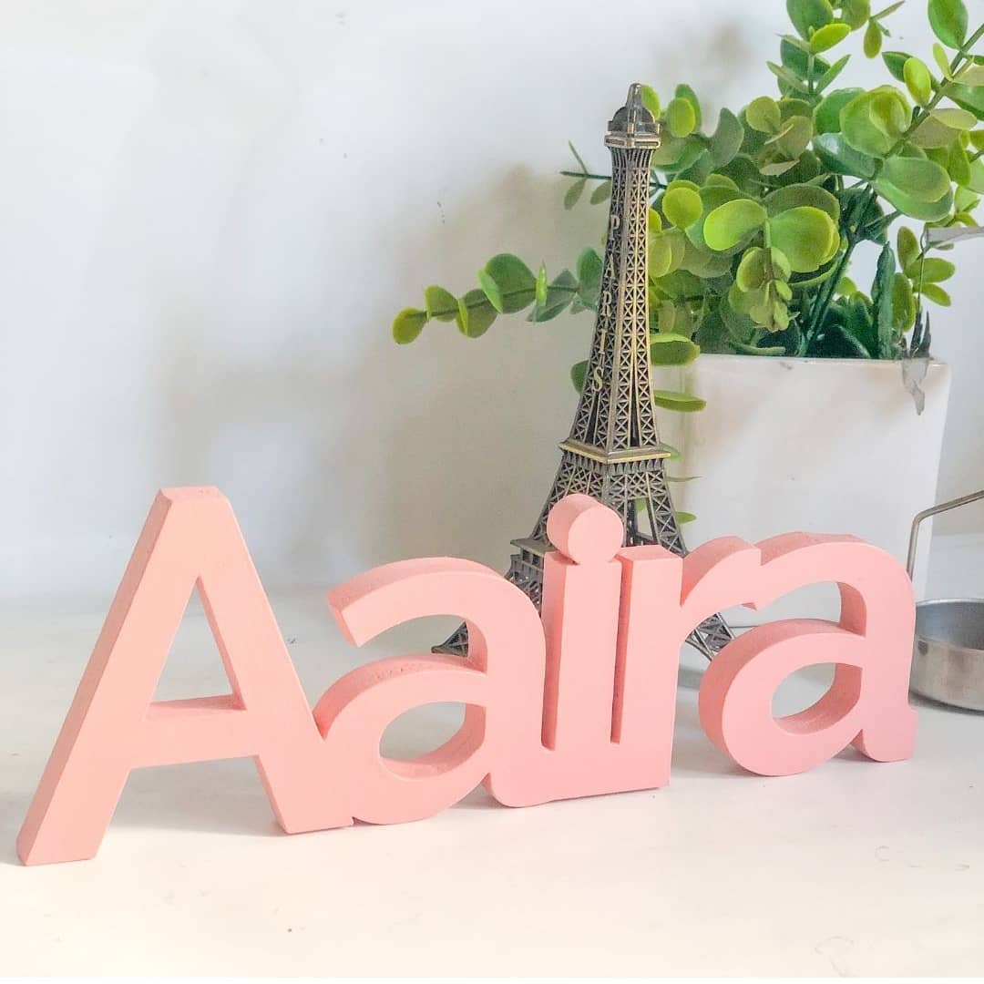 Desk Name Cutout - Custom Colour (Single)