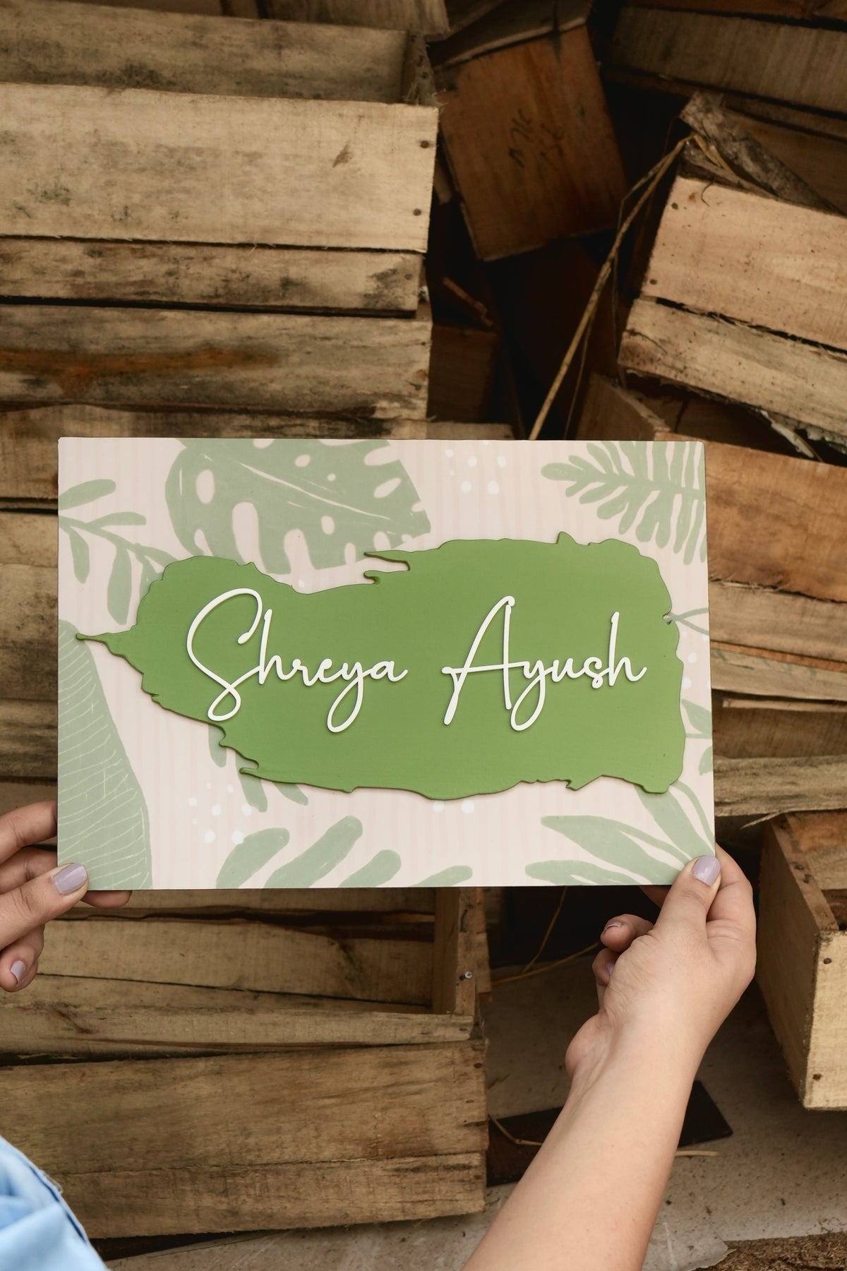 Nameplate | Floral (Couple)