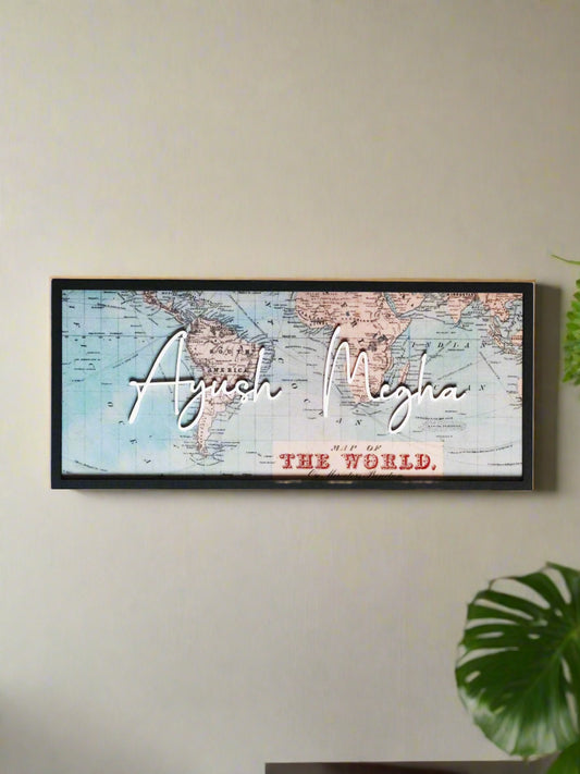 framed nameplate-map