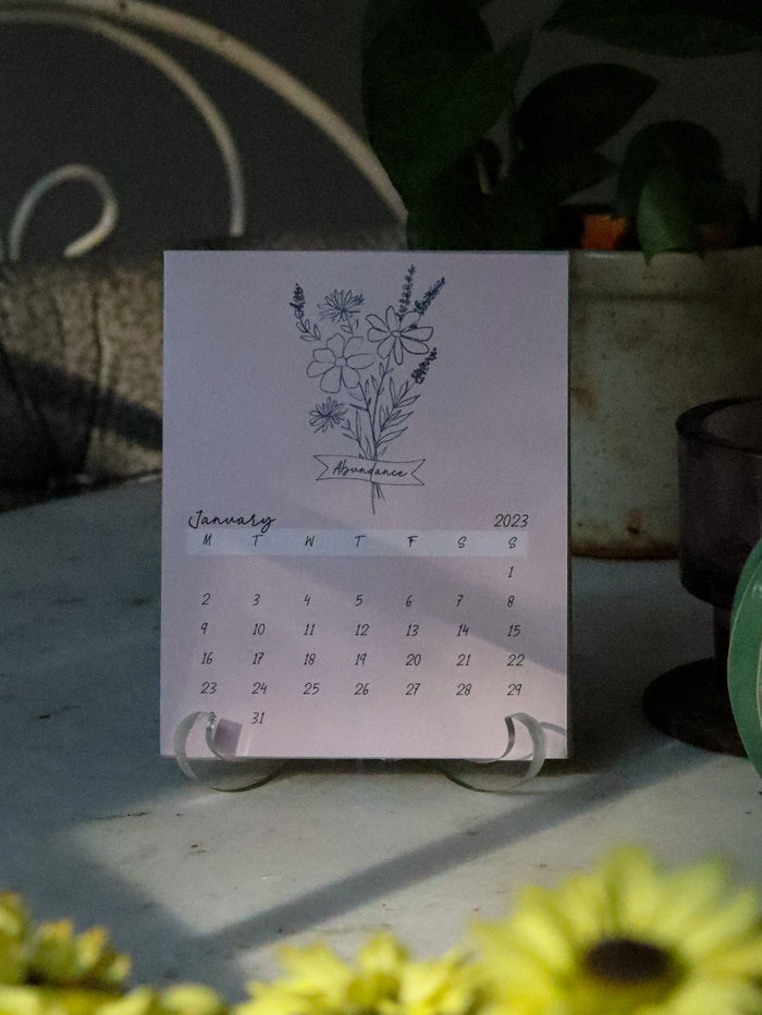 Easel Calendar 2023 - Wildflower3